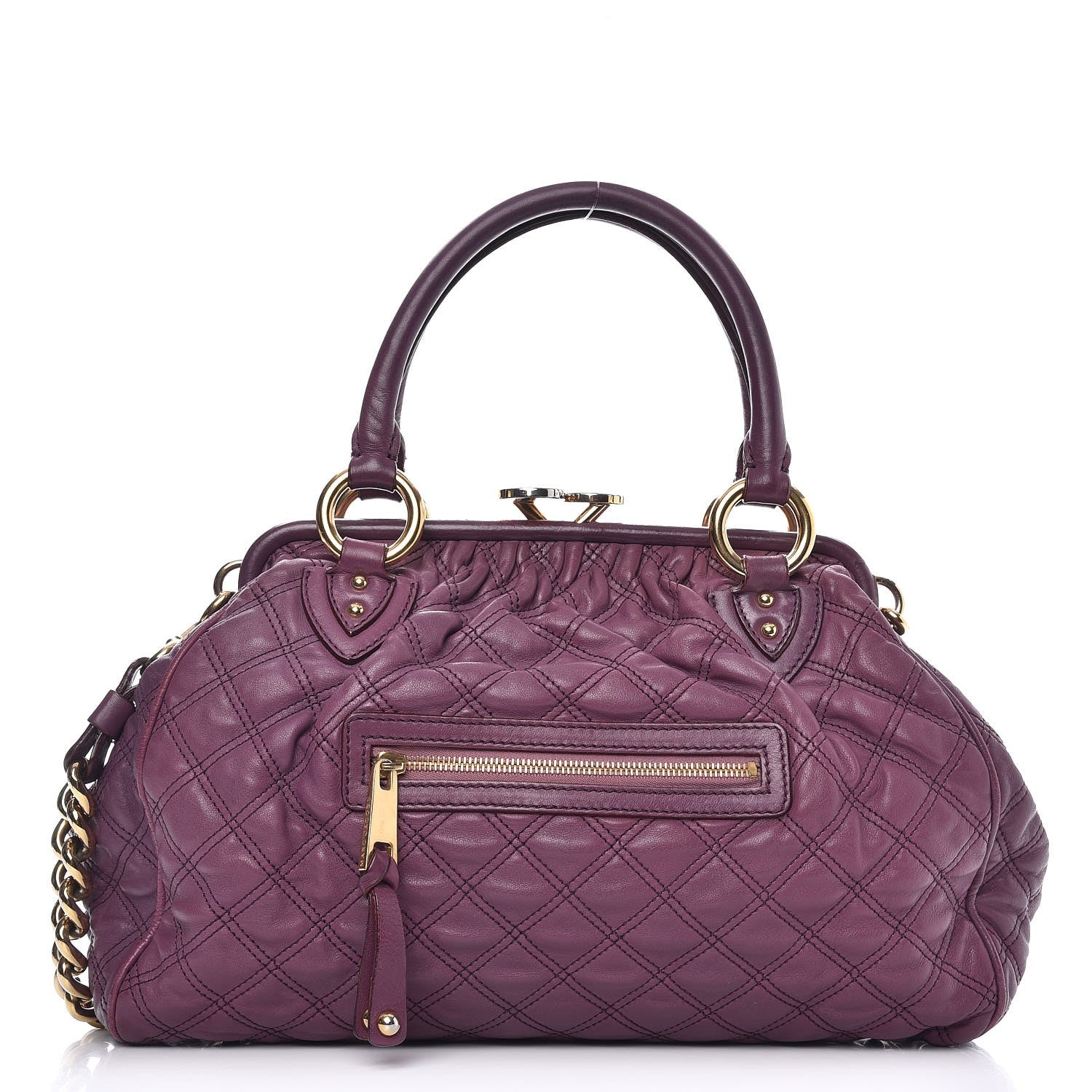 Marc Jacobs Calfskin Quilted Stam Purple 1 of 23
