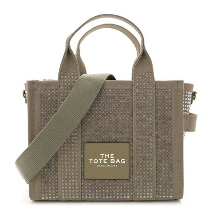 Marc Jacobs Crystal Canvas Small The Tote Bag Slate Green 1 of 12