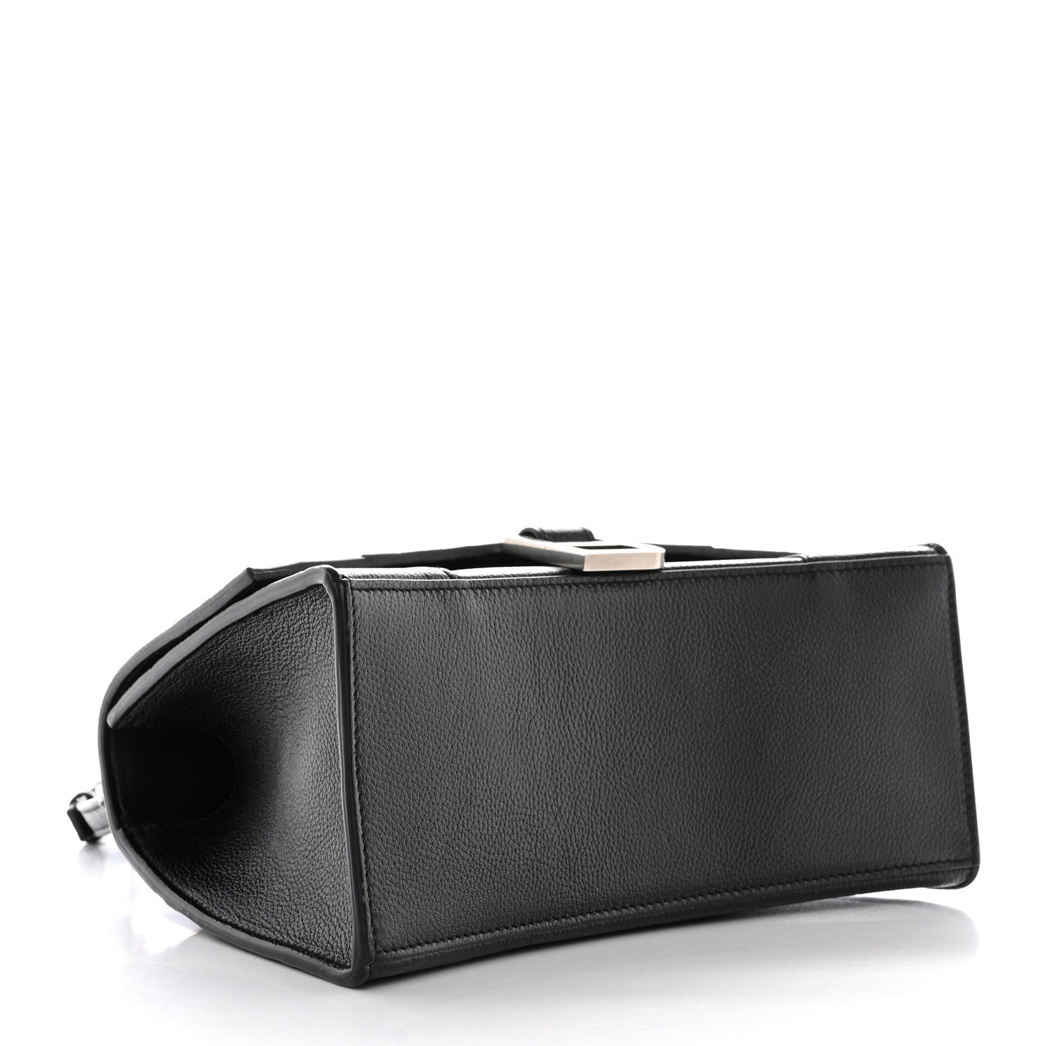 Balenciaga Grained Calfskin Small Hourglass Top Handle Bag Black 4 of 10