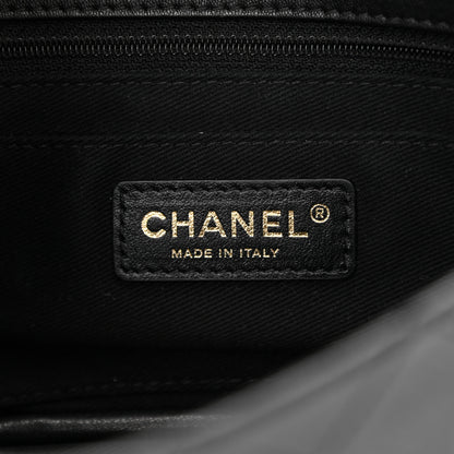 Chanel Goatskin Stitched Casual Trip Single Flap Black 11 of 19