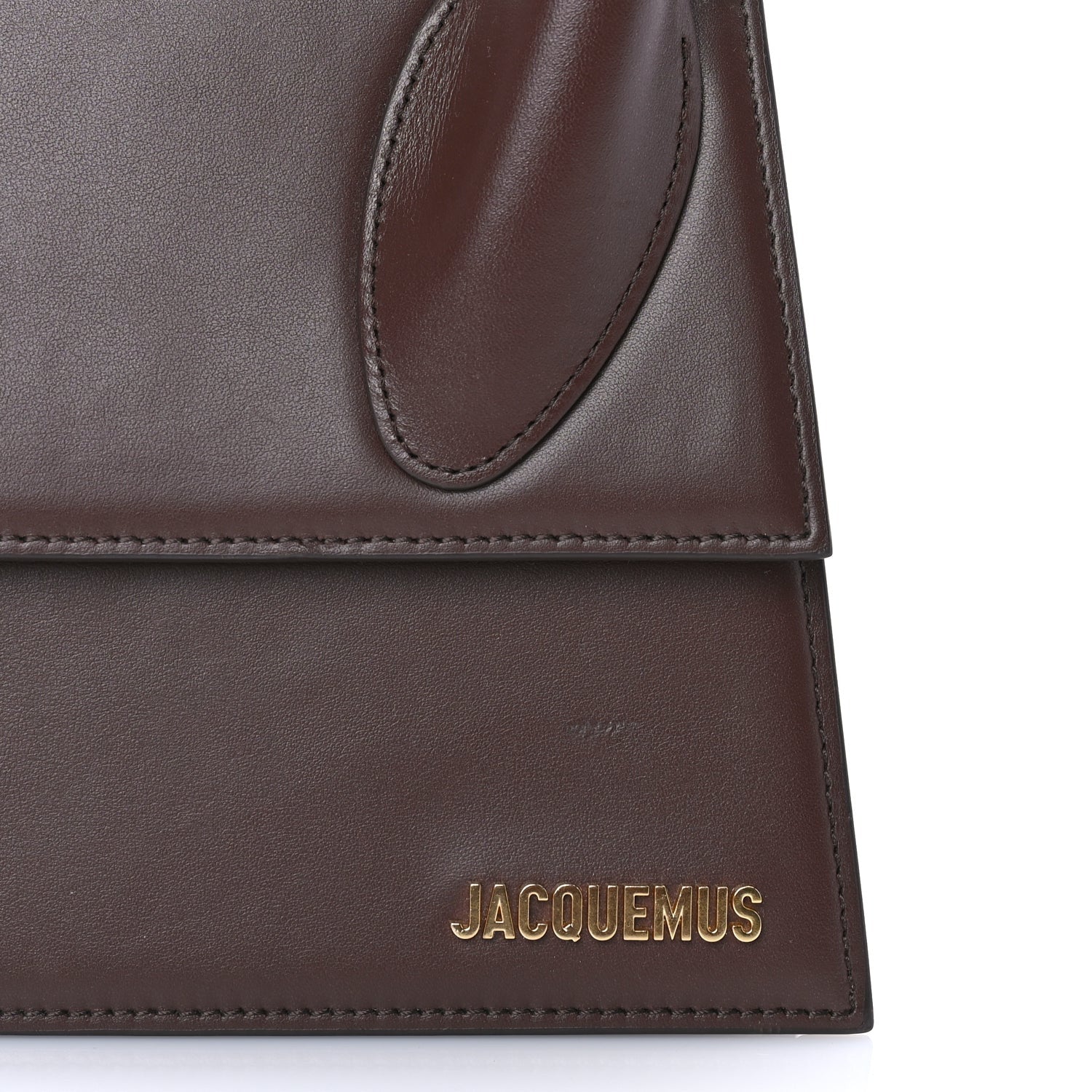 Jacquemus Smooth Calfskin Le Grand Chiquito  Dark Brown 6 of 7