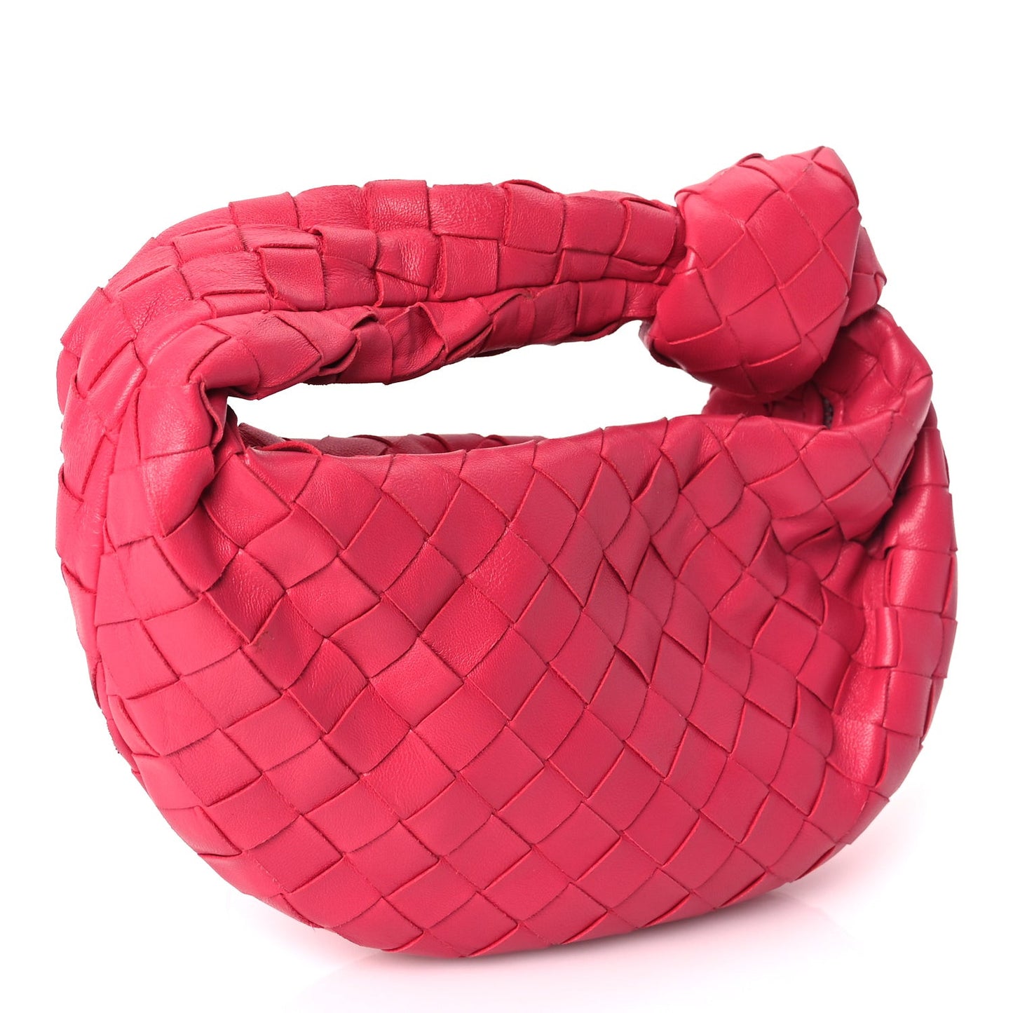 Nappa Intrecciato Mini Jodie Cranberry