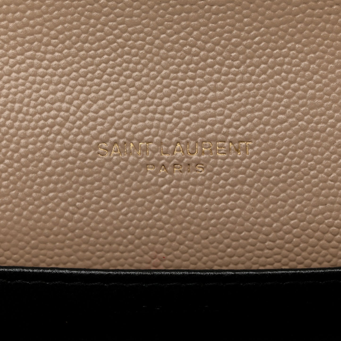 Grain De Poudre Monogram Cassandra Chain Wallet Dark Beige