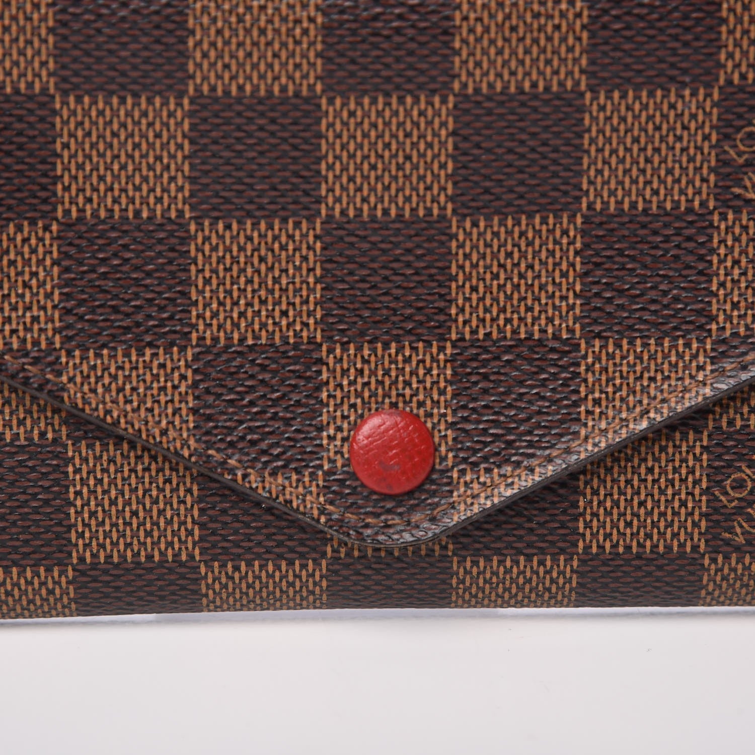 Louis Vuitton Damier Ebene Josephine Wallet Red 9 of 16