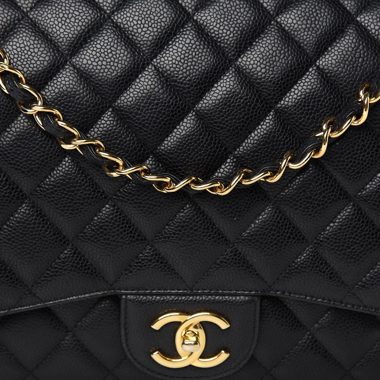 Chanel Caviar Quilted Maxi Double Flap Black 11 of 11