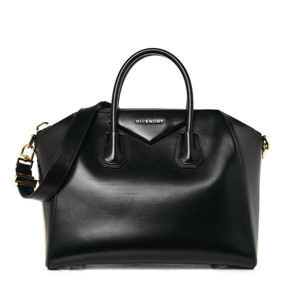 Givenchy Shiny Lord Calfskin Medium Antigona Black 1 of 26