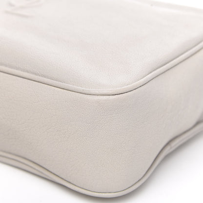 Saint Laurent Calfskin Small Lou Camera Bag Icy White 9 of 12