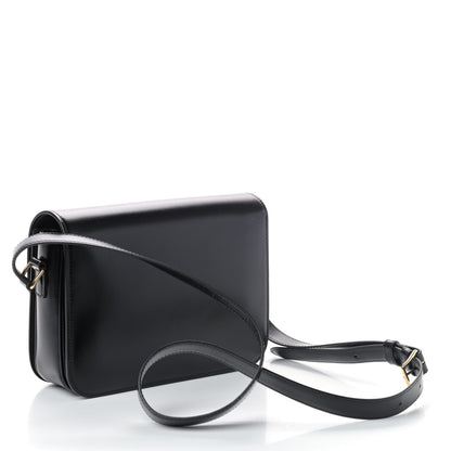 Celine Shiny Calfskin Medium Triomphe Black 2 of 4
