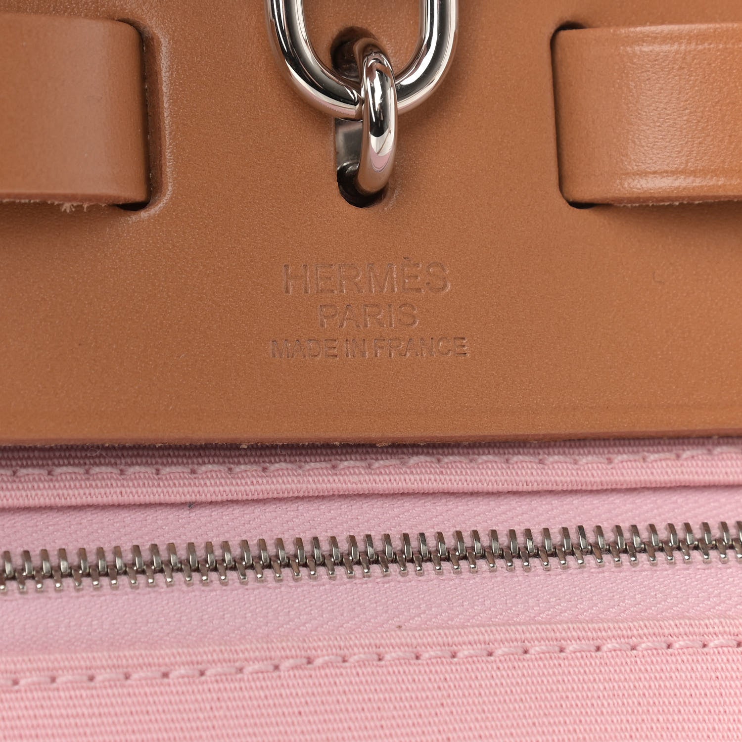 Hermes Vache Hunter Toile Herbag Zip 31 PM Rose Sakura 7 of 11