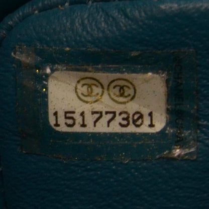 Chanel Lambskin Quilted Jumbo Double Flap Turquoise 8 of 9