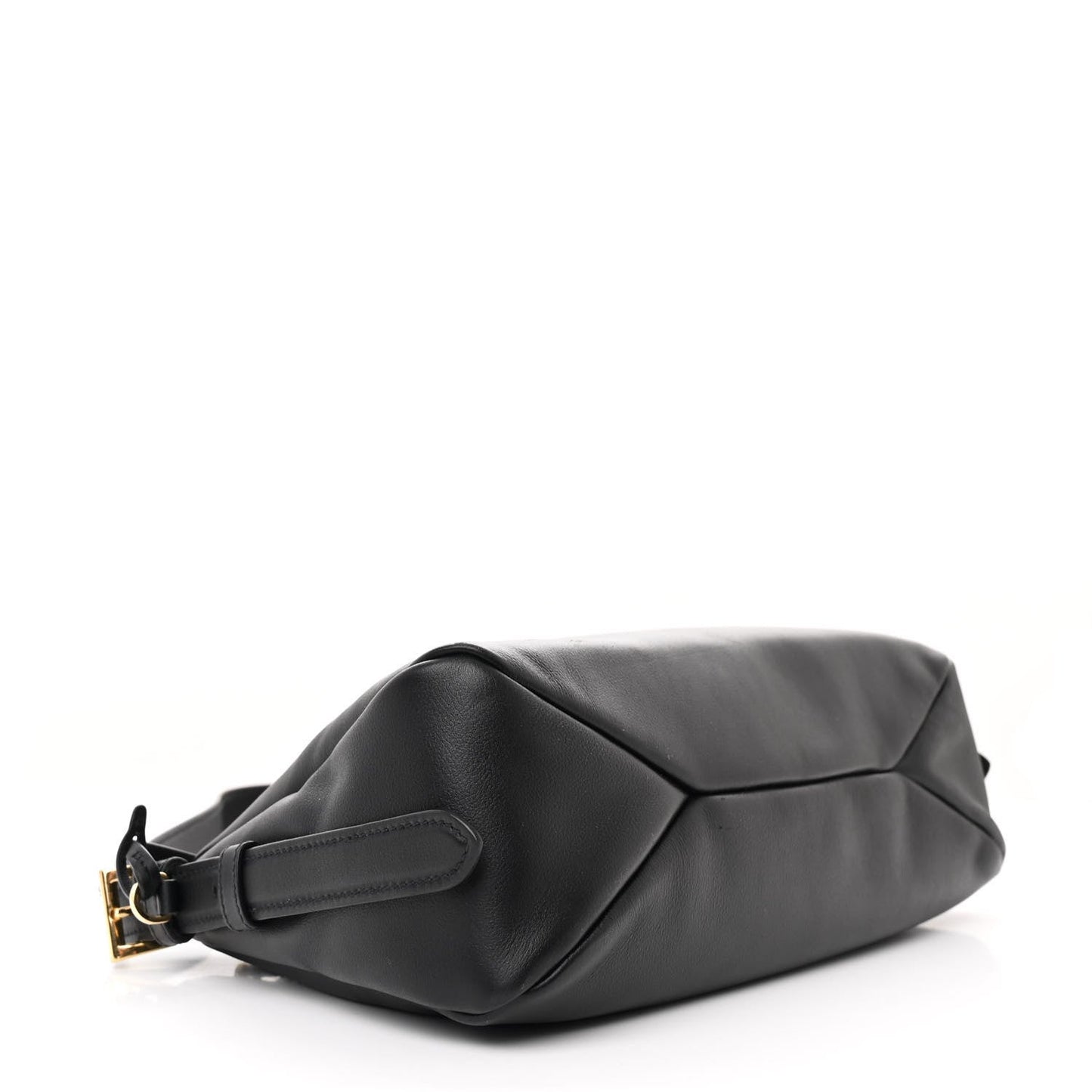 Soft Calfskin Aimee Shoulder Bag Black