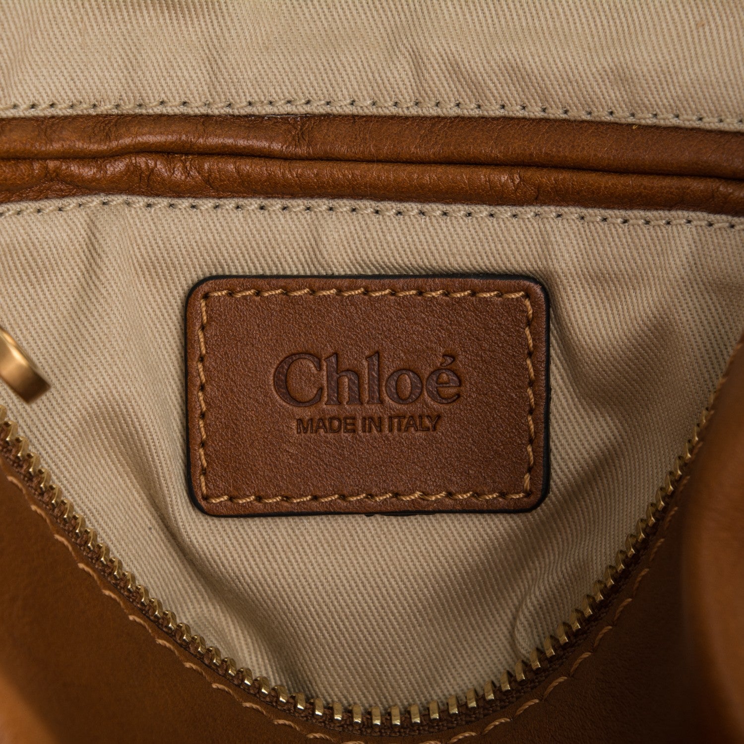 Chloe Calfskin Braided Medium Marcie Satchel Caramel 6 of 8