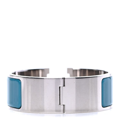 Hermes Enamel Wide Clic Clac H Bracelet PM Bleu Profond 2 of 5