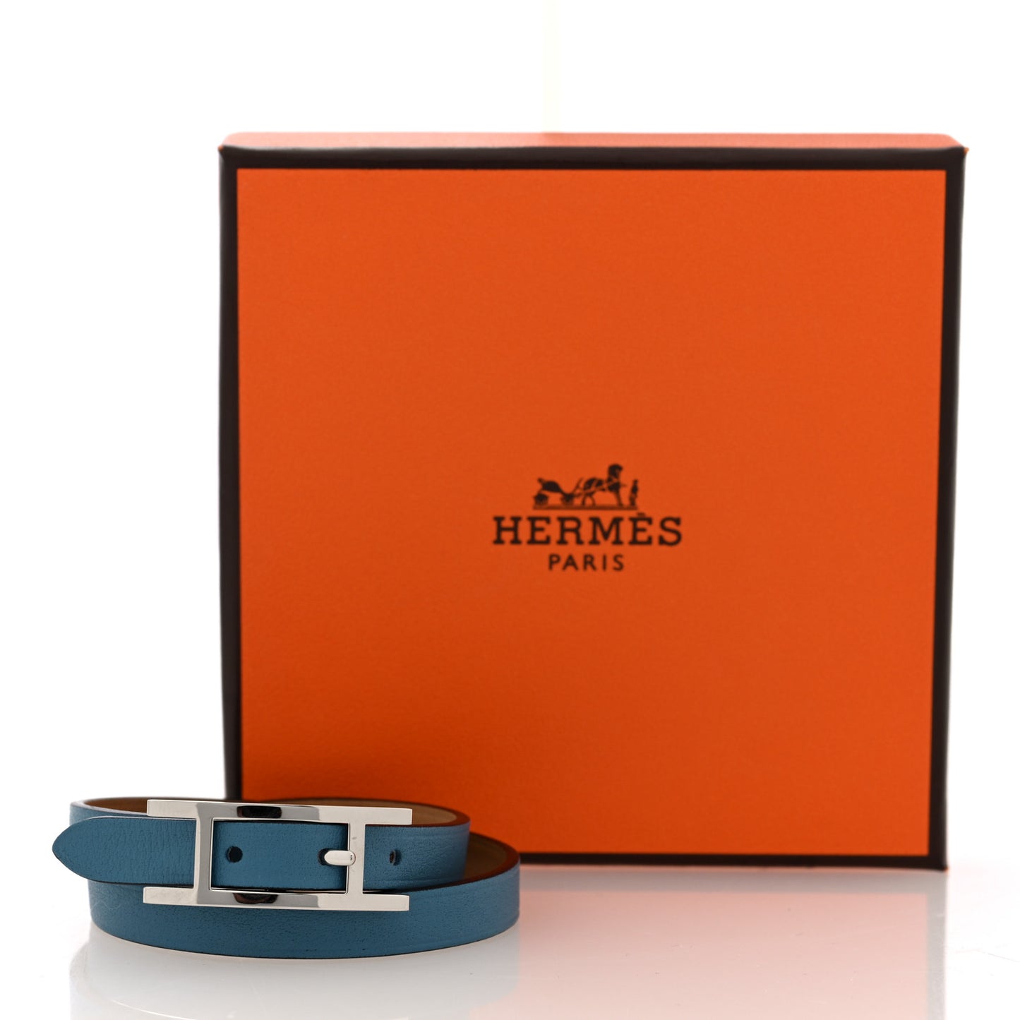 Swift Behapi Double Tour Bracelet T2 Blue Jean Biscuit