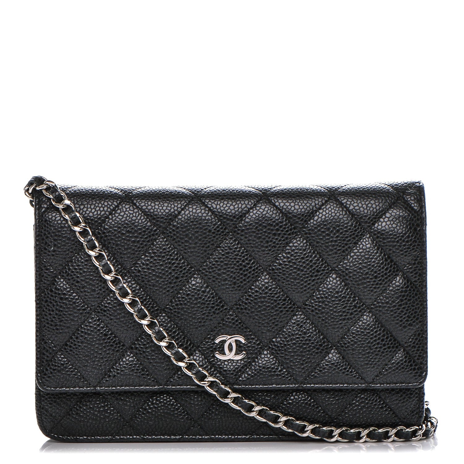 Chanel Caviar Quilted Wallet On Chain WOC Black 1 of 8