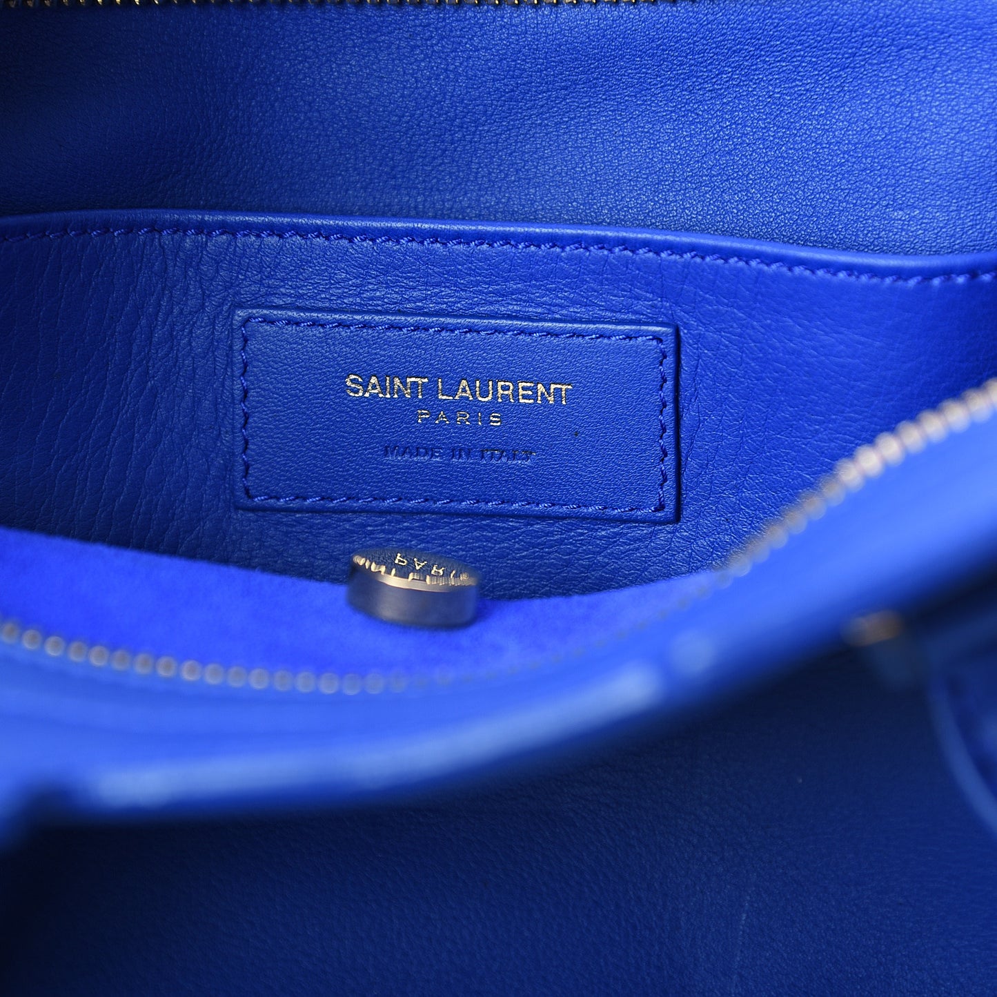 Calfskin Monogram Baby Cabas Blue Majorelle