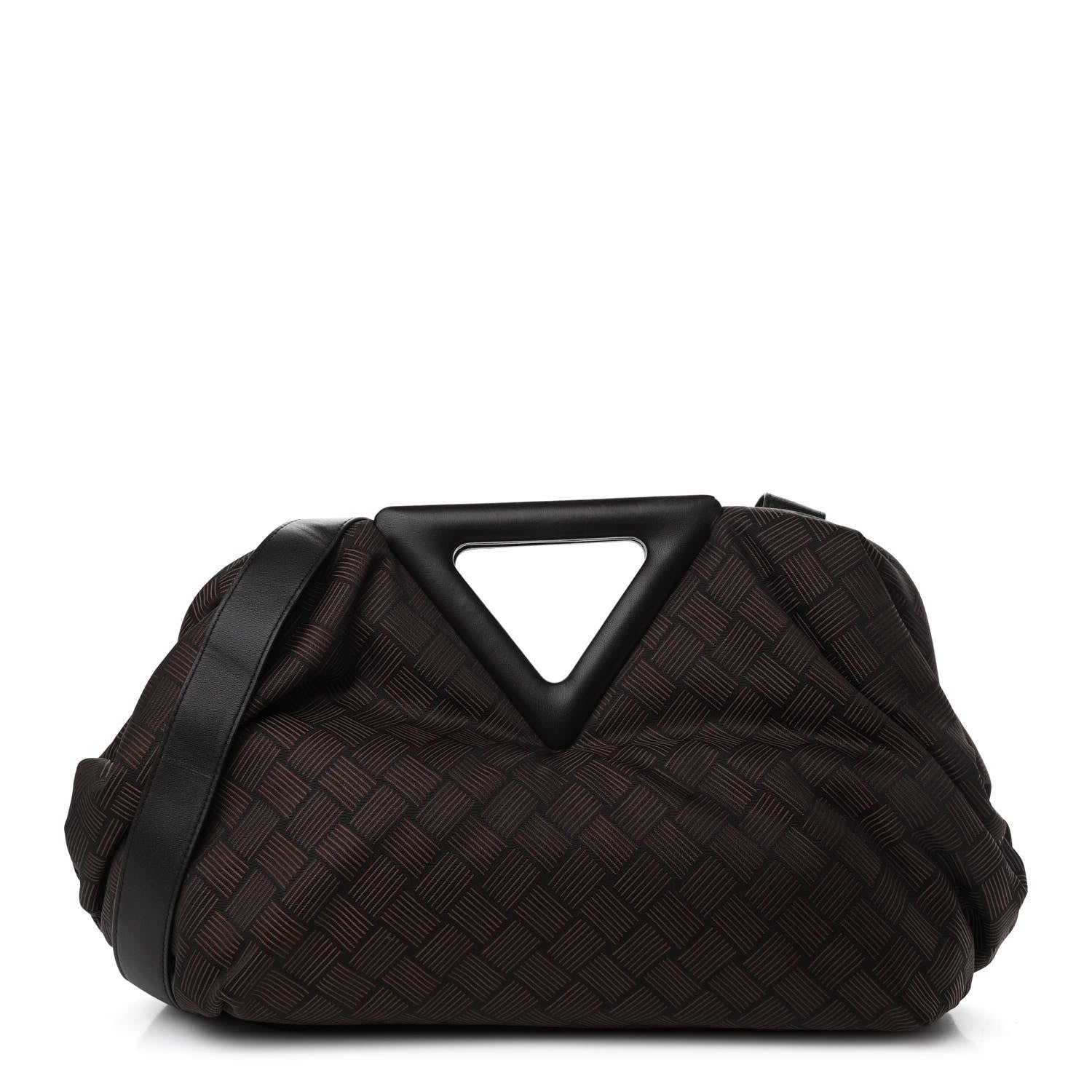 Bottega Veneta Fabric Intrecciato Medium The Point Triangle Bag Brown 1 of 11