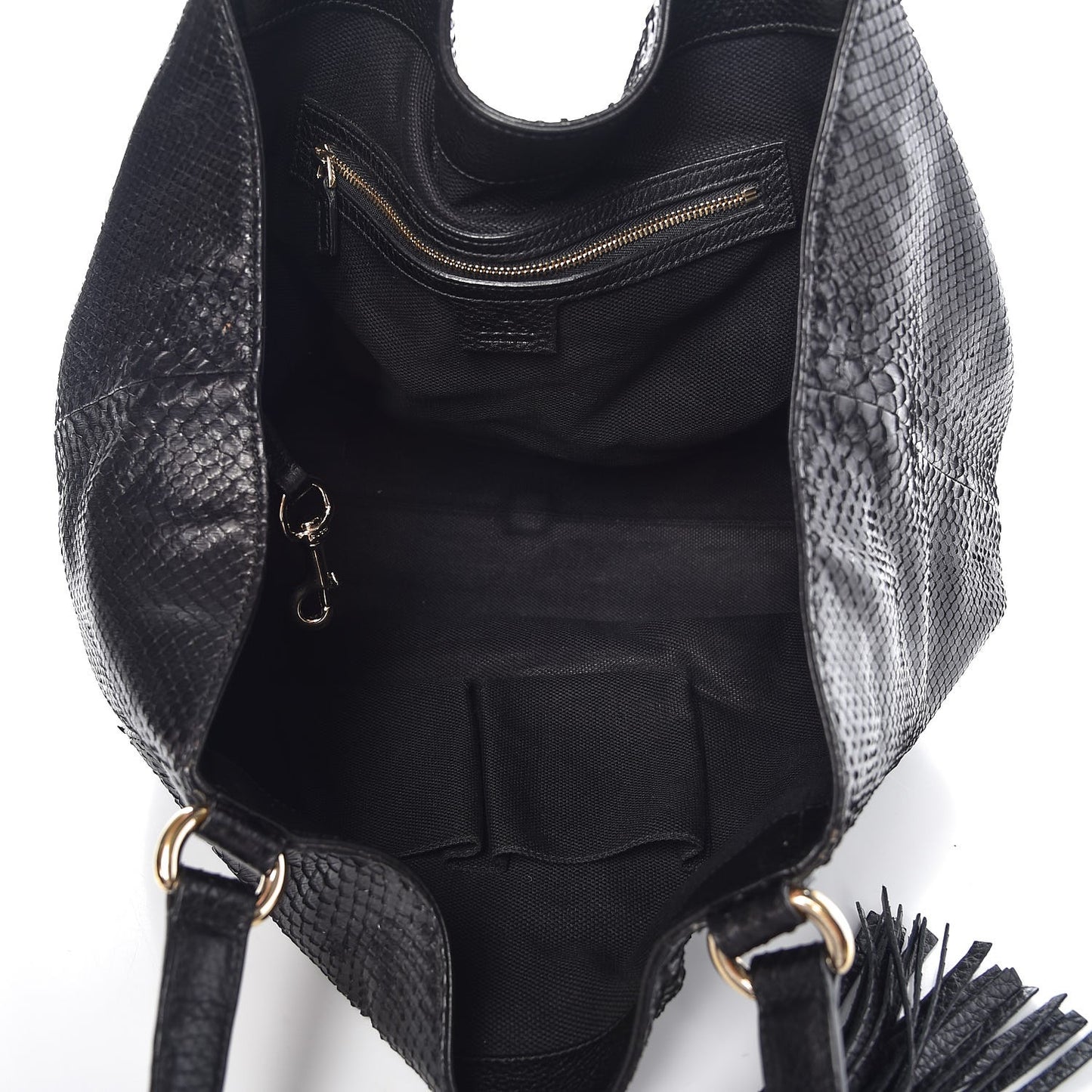 Python Medium Soho Shoulder Bag Black