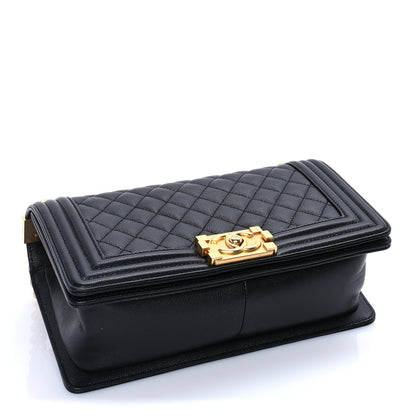 Chanel Caviair New Medium Boy Flap Bag Black 3 of 8