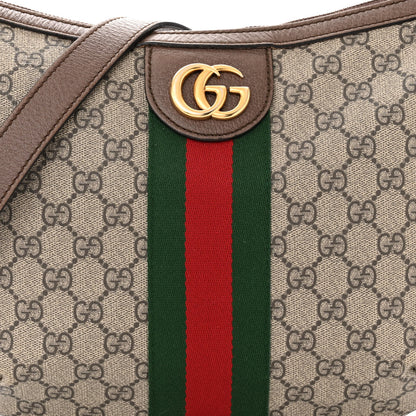 Gucci GG Supreme Monogram Web Small Ophidia Half Moon Hobo Brown 7 of 11