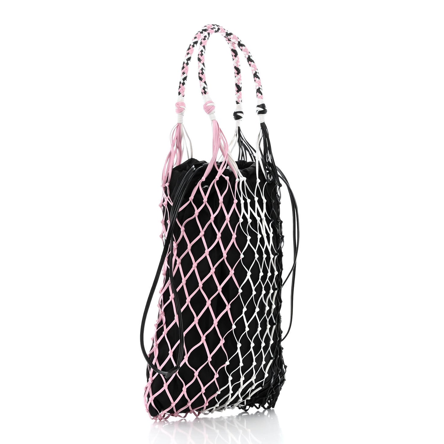 Tessuto Nylon Net Tote Black Multicolor