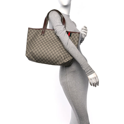 Gucci GG Plus Monogram Medium Signature Web Loop Tote Brown 2 of 10