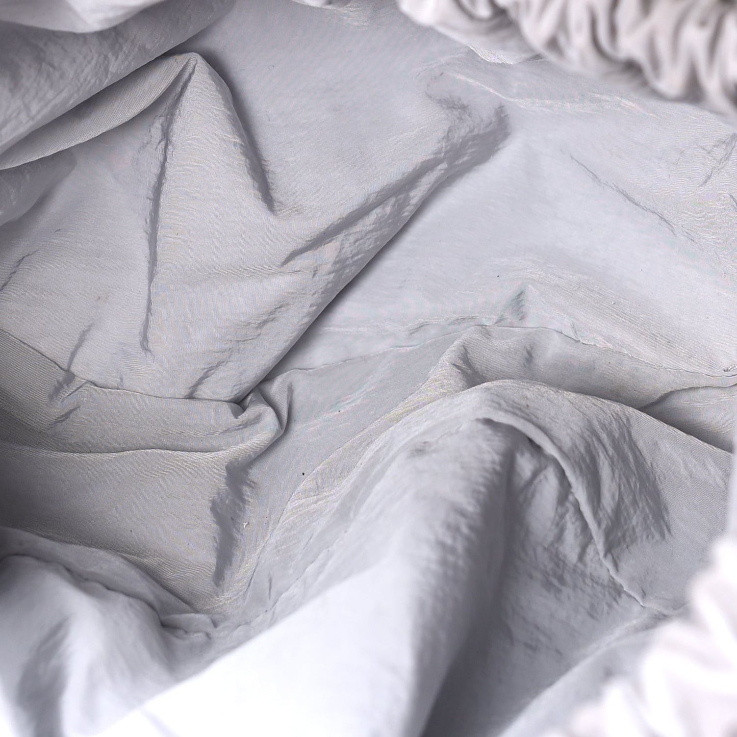 French Calfskin Small Shell White Frost
