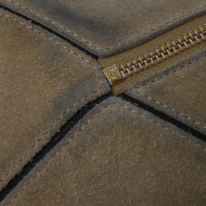 Loewe Suede Medium Puzzle Bag Gold 12 of 16