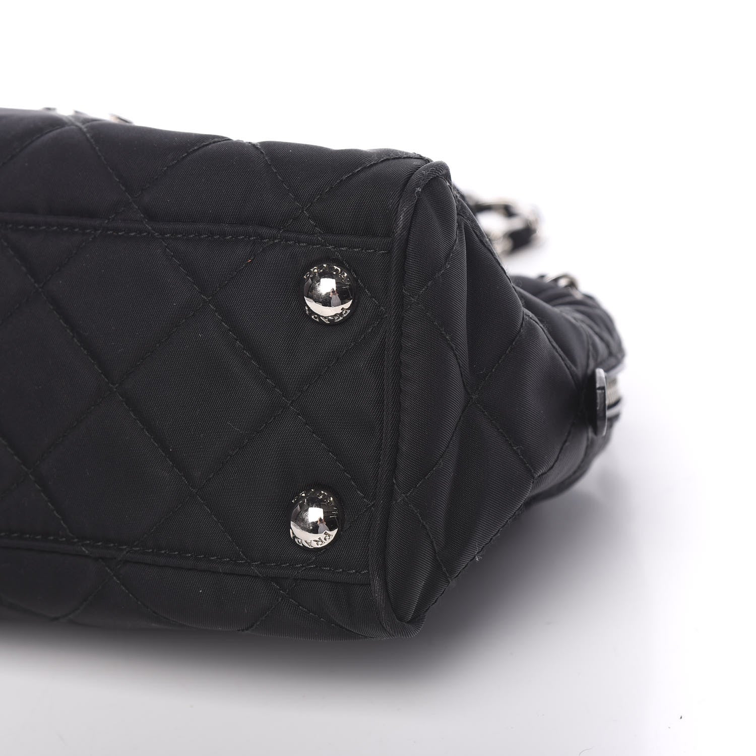 Prada Nylon Tessuto Impuntu Quilted Flap Black 8 of 9