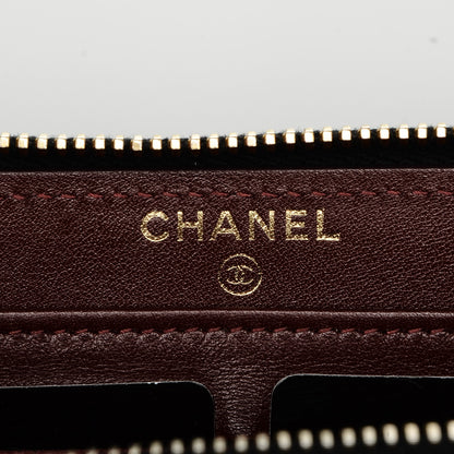 Chanel Caviar Quilted Large Gusset Zip Around Wallet Black 7 of 8