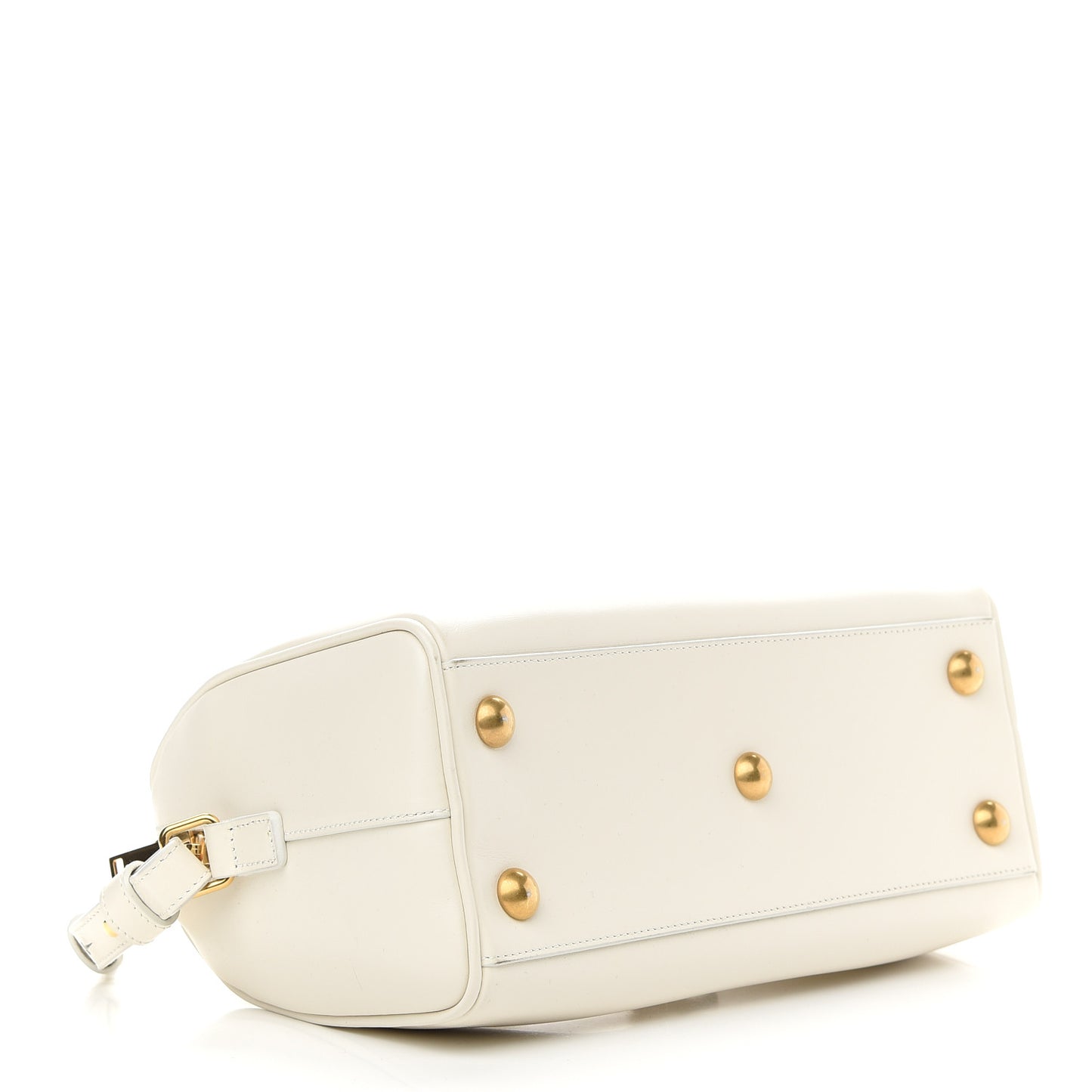 Calfskin Classic Baby Duffle Dove White