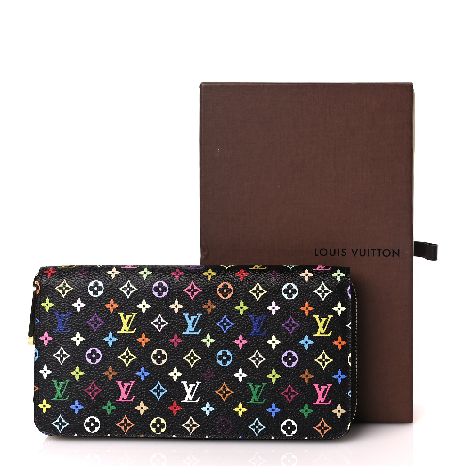 Louis Vuitton Monogram Multicolor Zippy Wallet Black Grenade 8 of 8