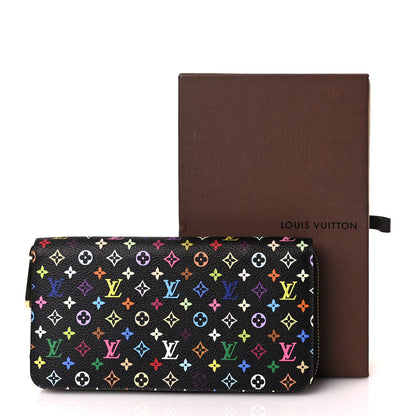 Louis Vuitton Monogram Multicolor Zippy Wallet Black Grenade 8 of 8