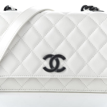 Chanel Caviar Quilted My Everything Wallet On Chain WOC White 10 of 11
