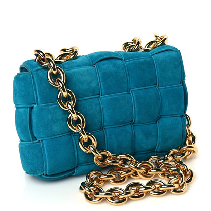 Bottega Veneta Suede Maxi Intrecciato Padded Chain Cassette Crossbody Bag Blaster 2 of 8