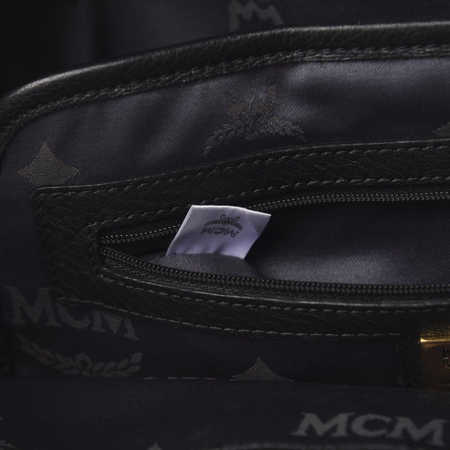 Visetos Studded Colorblock Medium Stark Brock Backpack Black