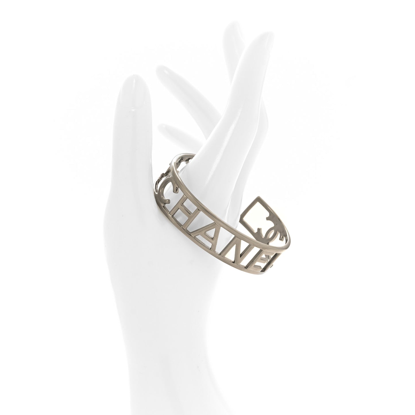 Ruthenium Logo Cuff Bracelet
