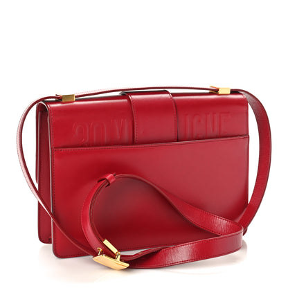 Christian Dior Smooth Calfskin 30 Montaigne Flap Bag Red 2 of 9