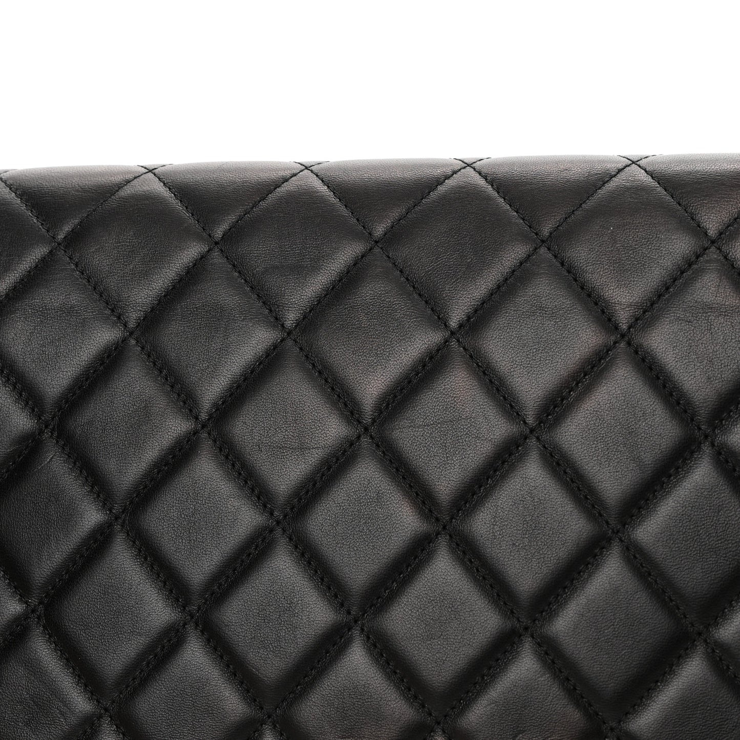 Lambskin Quilted Large Chic With Me Flap Black