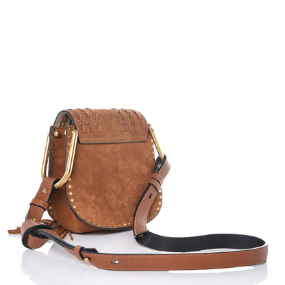 Chloe Suede Calfskin Braided SMini Hudson Shoulder Bag Caramel 3 of 6