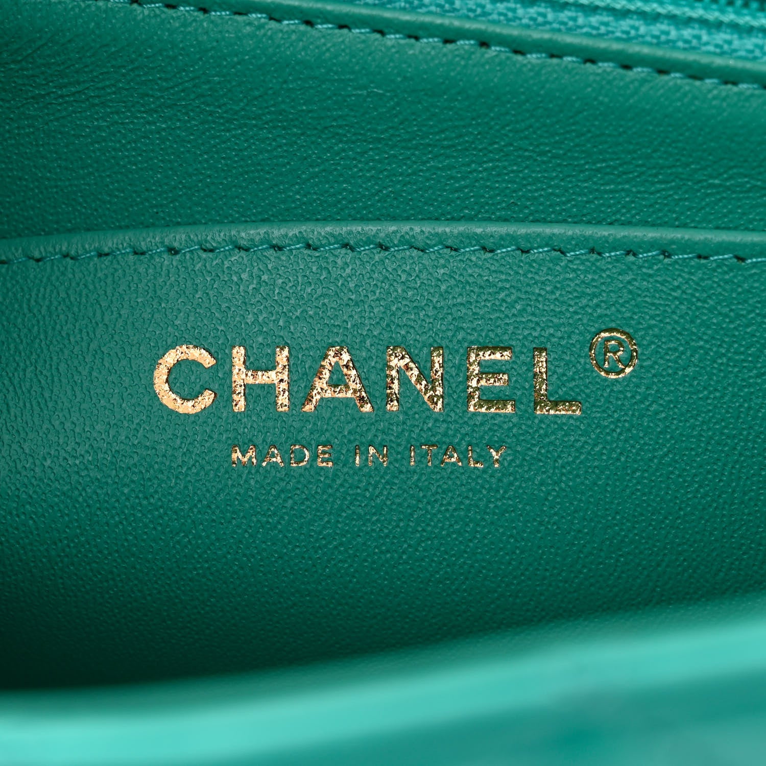 Chanel Lambskin Quilted Mini Rectangular Flap Green 6 of 12