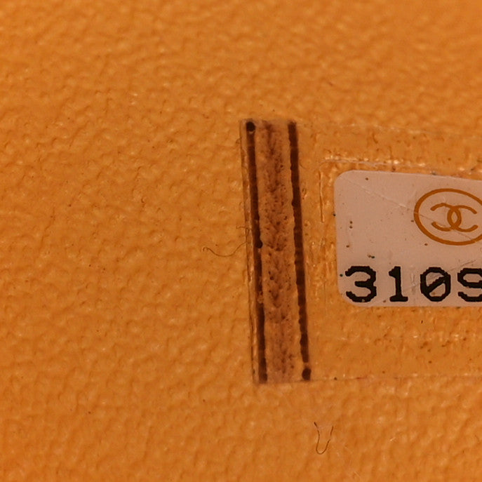 Lambskin Quilted Mini Rectangular Flap Pink Yellow