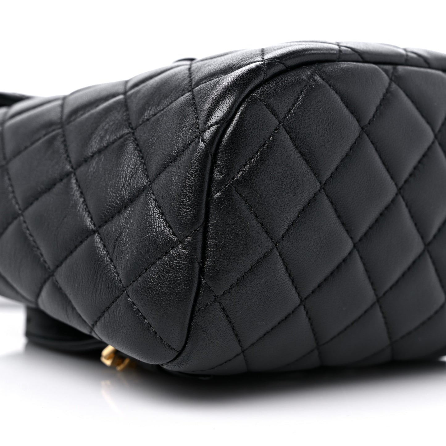 Lambskin Quilted Small Urban Spirit Backpack Black