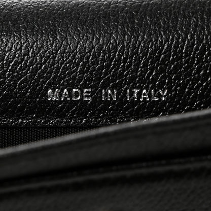 Chanel Goatskin Embossed Camellia Flap Card Holder Black 8 of 8