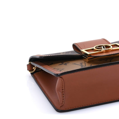Louis Vuitton Reverse Monogram Dauphine Chain Wallet Brown 8 of 9
