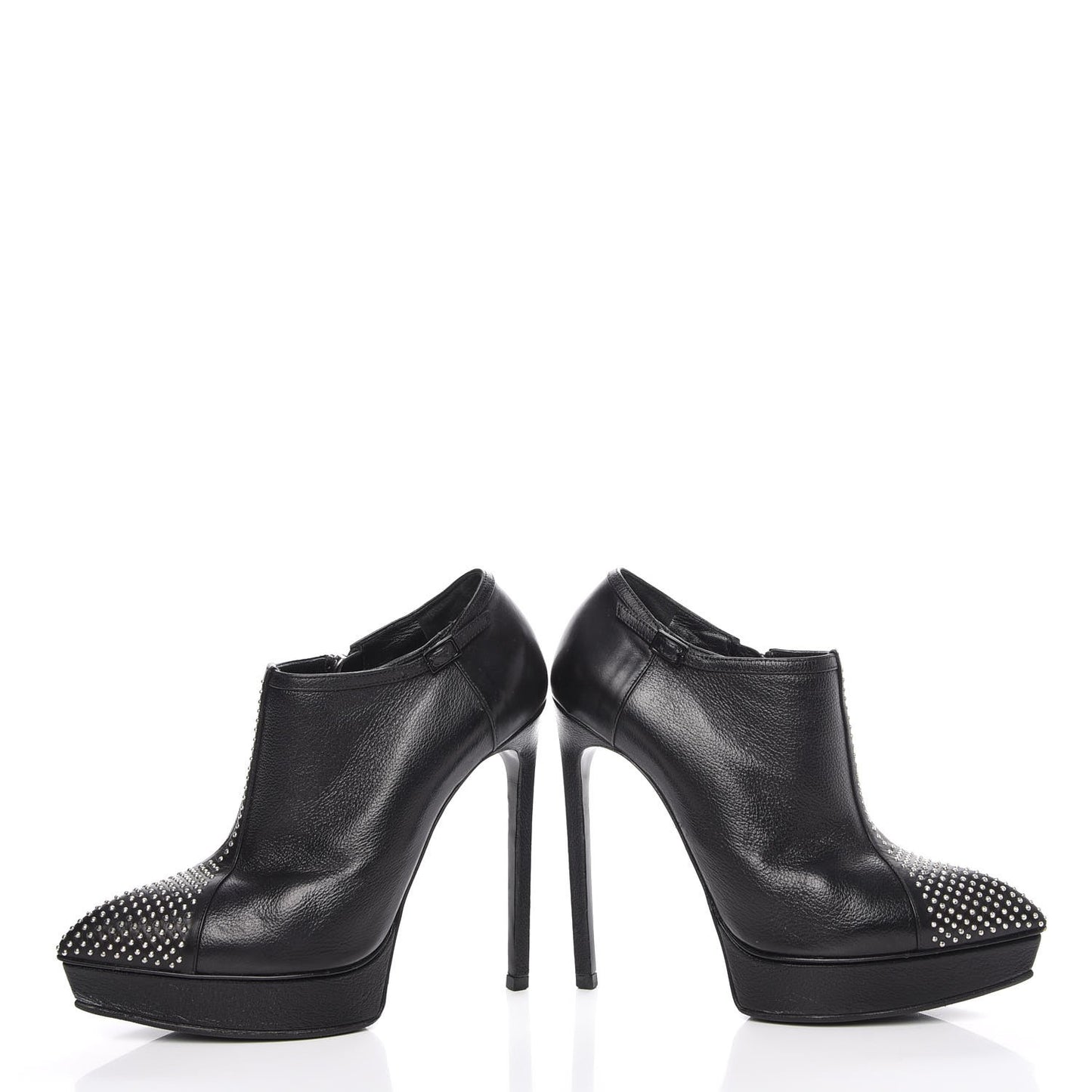 Calfskin Studded Janis 105 Boots 36 Black