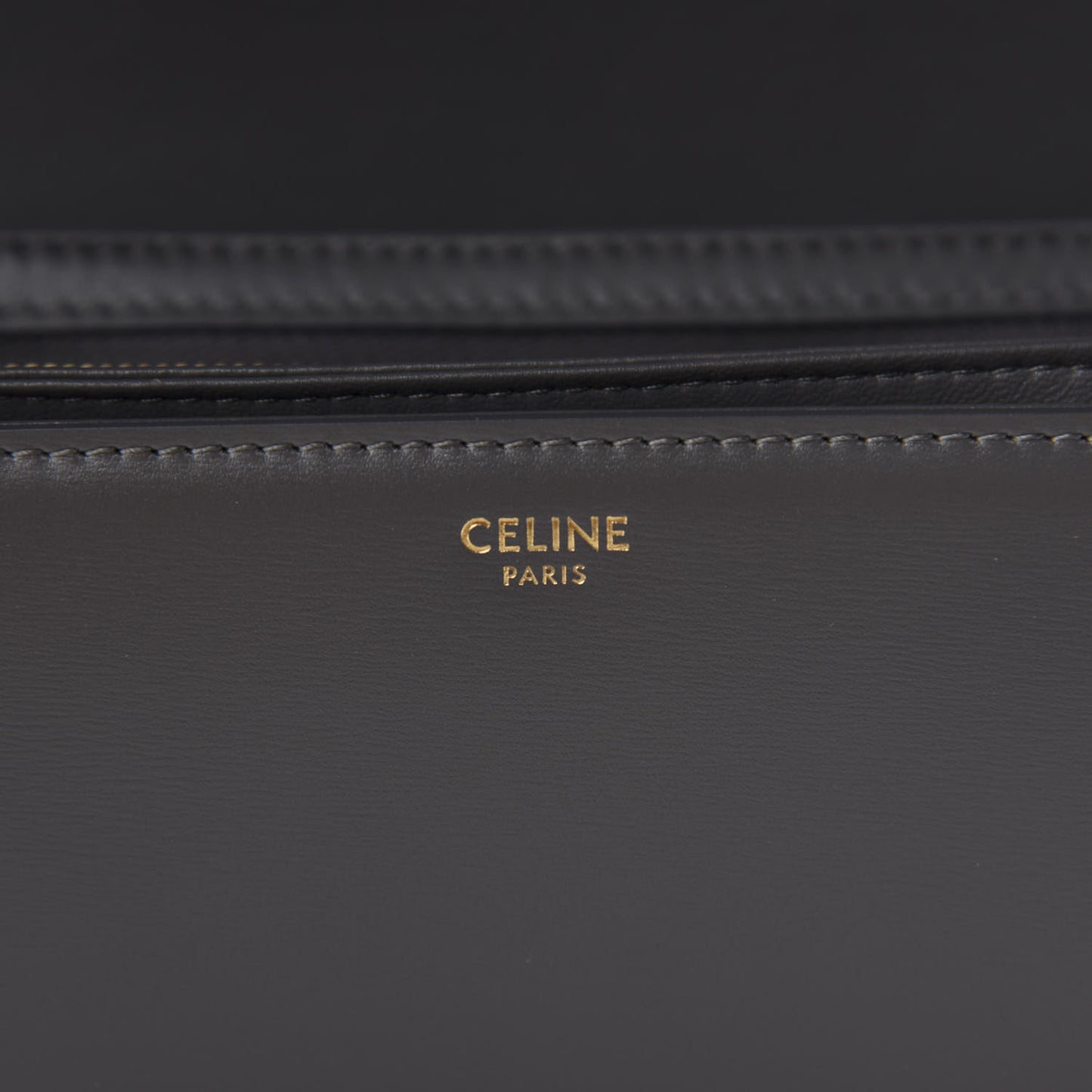 Shiny Calfskin Medium Triomphe Grey