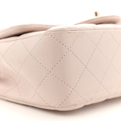 Chanel Lambskin Quilted Mini Rectangular Flap Light Pink 9 of 13