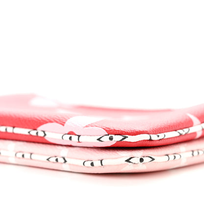 Louis Vuitton Monogram Giant Double Zip Pochette Rouge 10 of 14