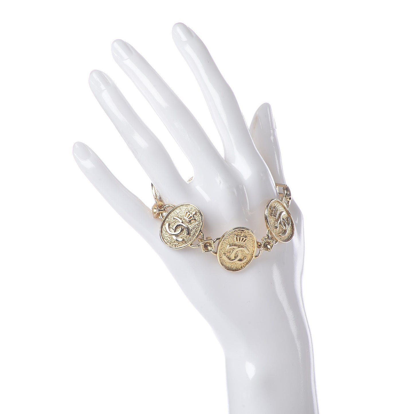 CC Medallion Bracelet Gold
